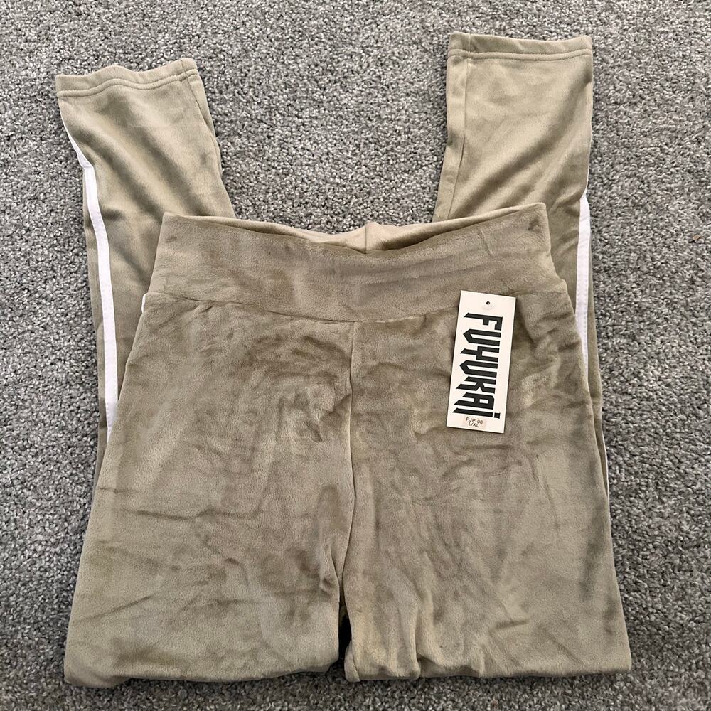 Fuyvkai Fleece Lounge Pants Joggers Size XL Olive Green NEW WITH TAGS
